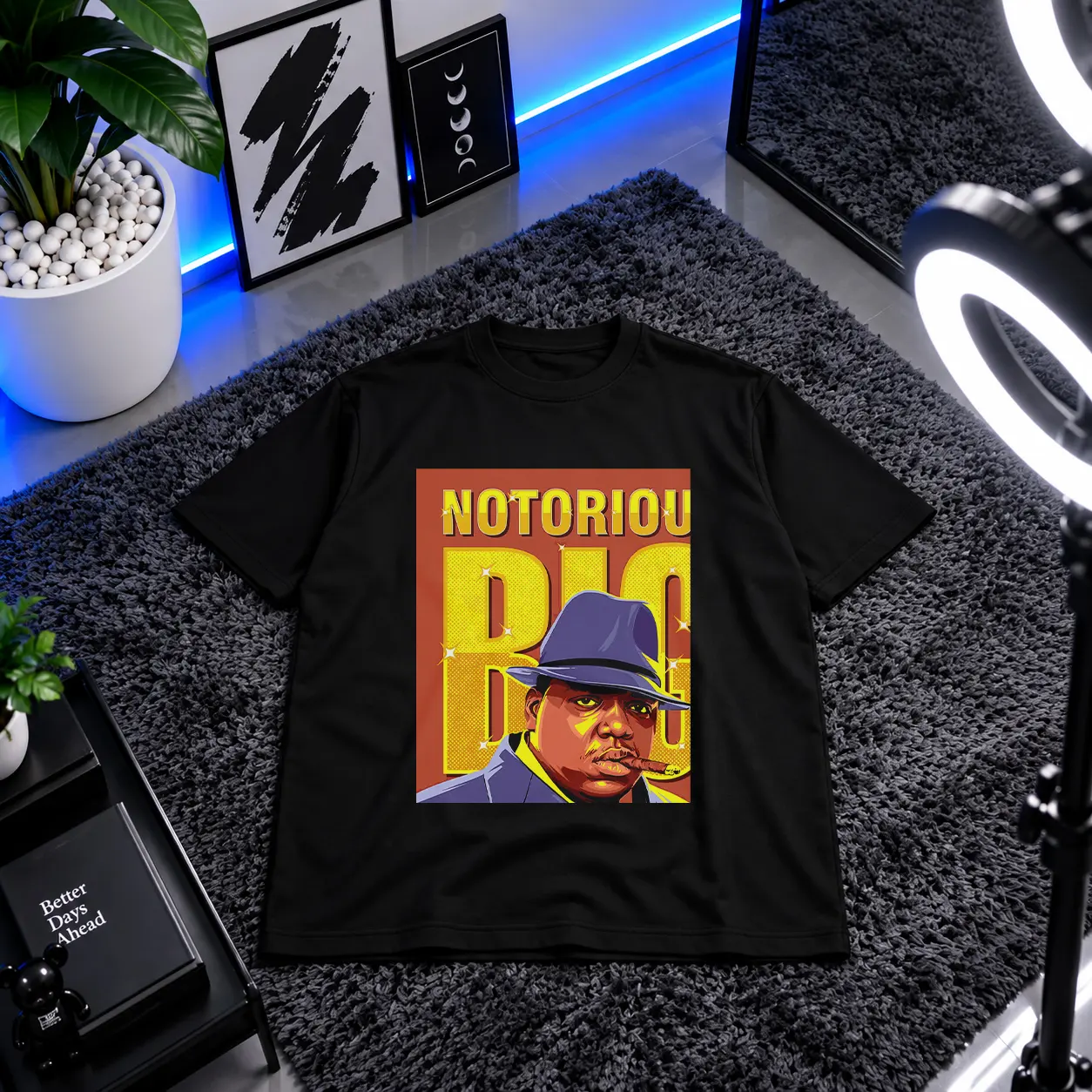 تیشرت ناتوریوس بیگ طرح پرتره (Notorious B.I.G.) کد 5144