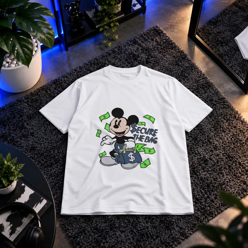 تیشرت میکی موس طرح پول و ثروت (Mickey Mouse)