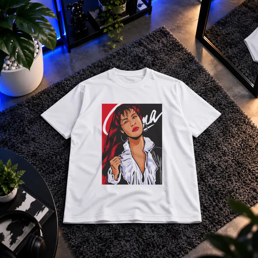 تیشرت آلیا طرح پرتره خواننده (Aaliyah)