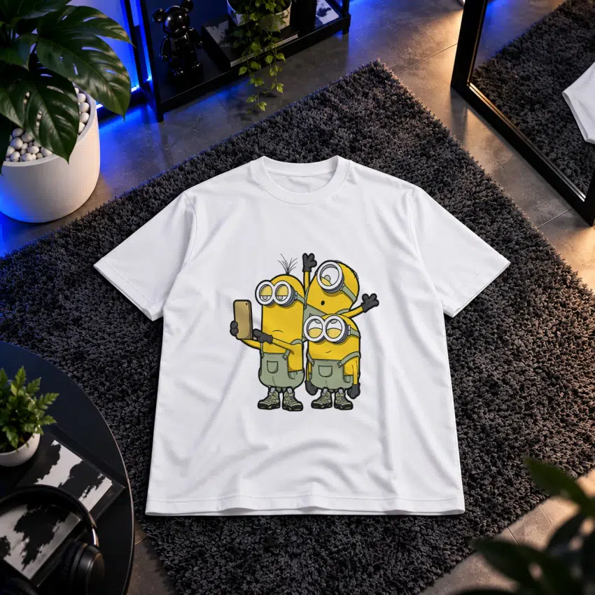 تیشرت مینیون‌ها طرح کارتونی سه‌نفره (Minions)