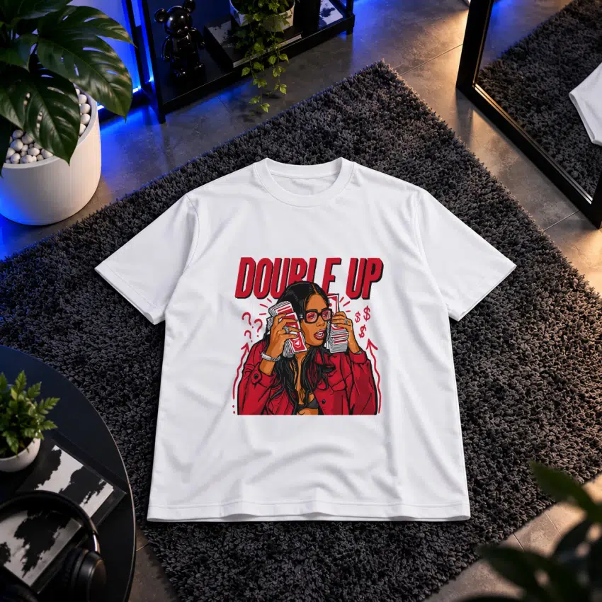 تیشرت هیپ‌هاپ طرح Double Up و پول