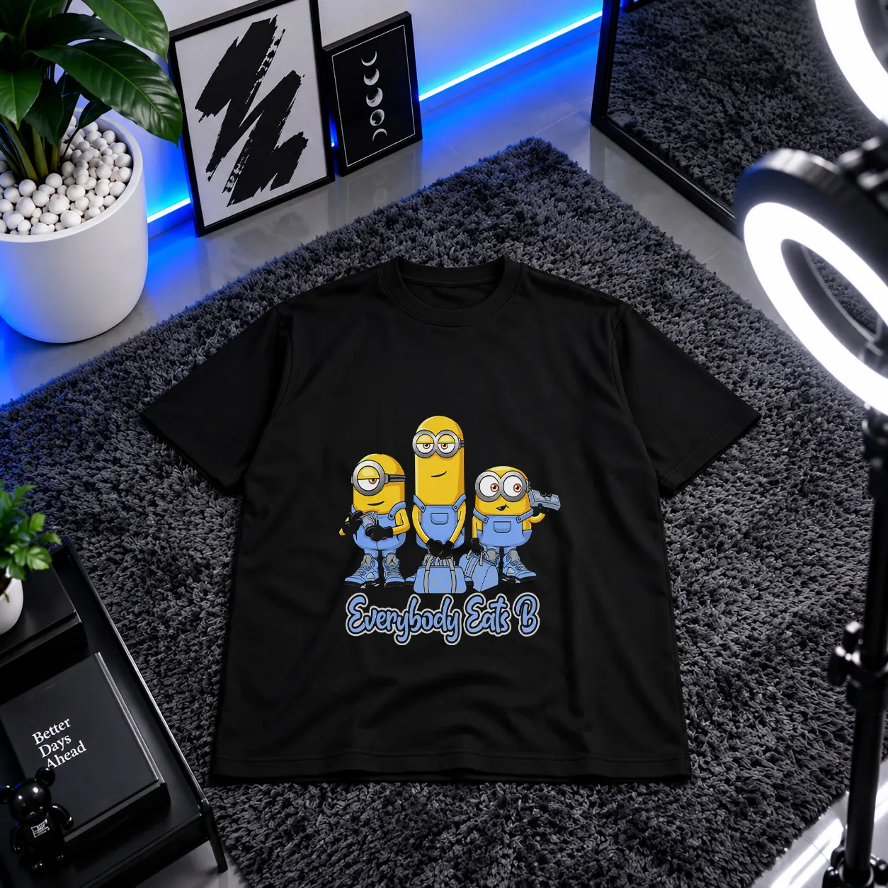 تیشرت مینیون طرح Everybody Eats کد 5479
