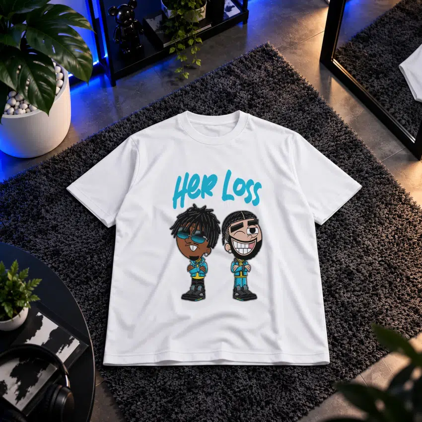 تیشرت دریک و ۲۱ سویج طرح آلبوم Her Loss