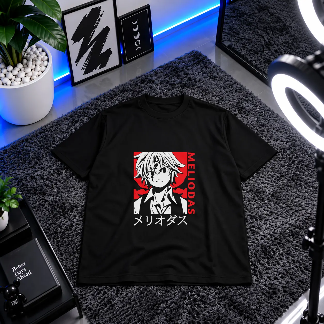 تیشرت انیمه سون ددلی سینز طرح ملیوداس (Meliodas) کد 5647