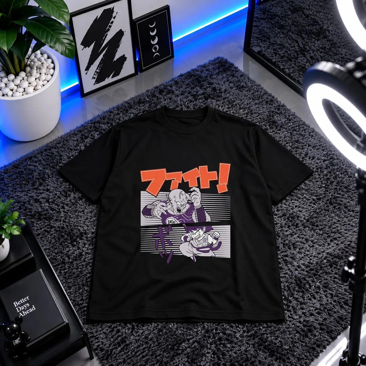 تیشرت انیمه دراگون بال طرح پیکولو و گوهان (Dragon Ball) کد 5705