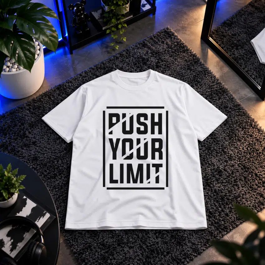 تیشرت انگیزشی طرح Push Your Limit