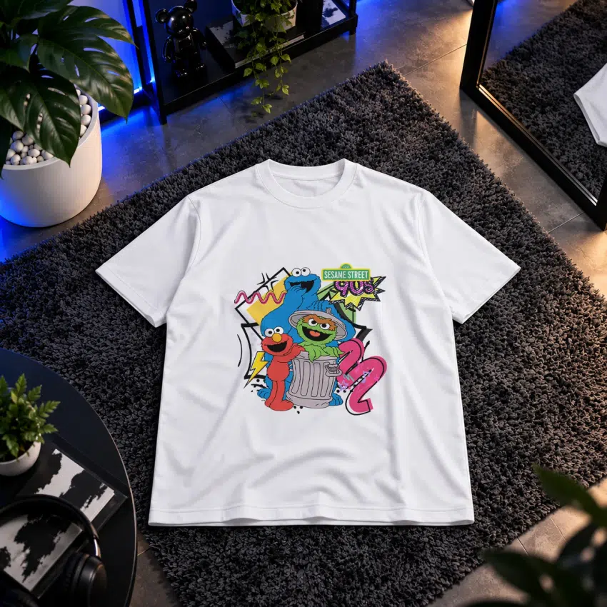 تیشرت سسمی استریت طرح شخصیت‌های کارتونی (Sesame Street)
