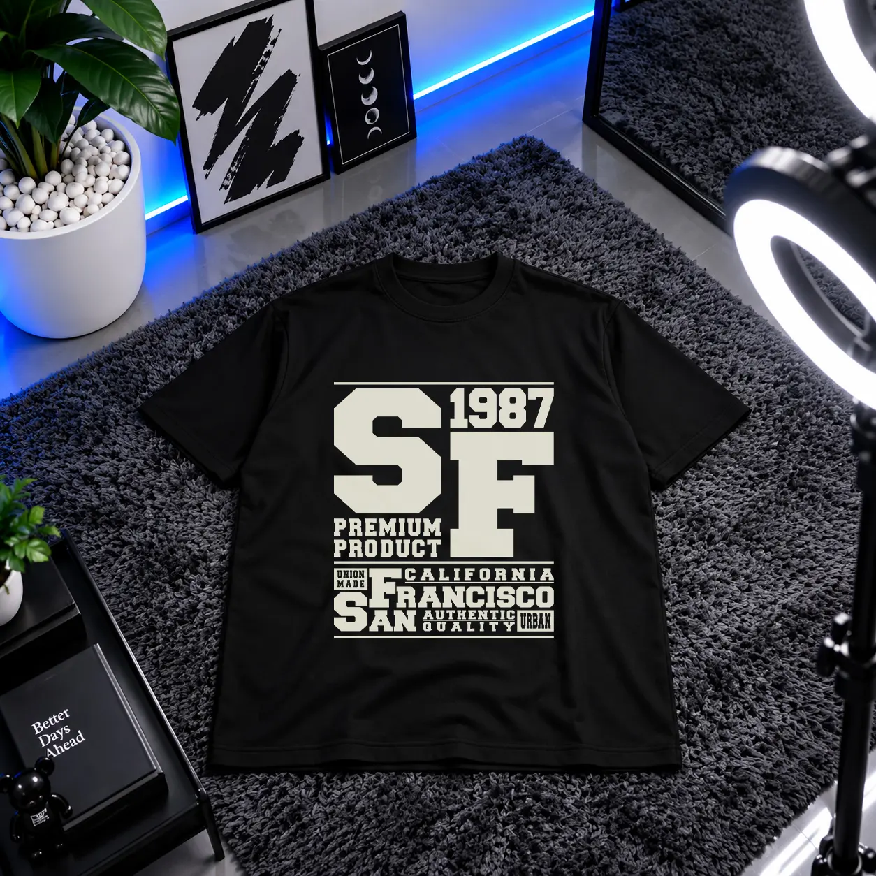 تیشرت استریت‌ویر طرح San Francisco 1987 کد 5898