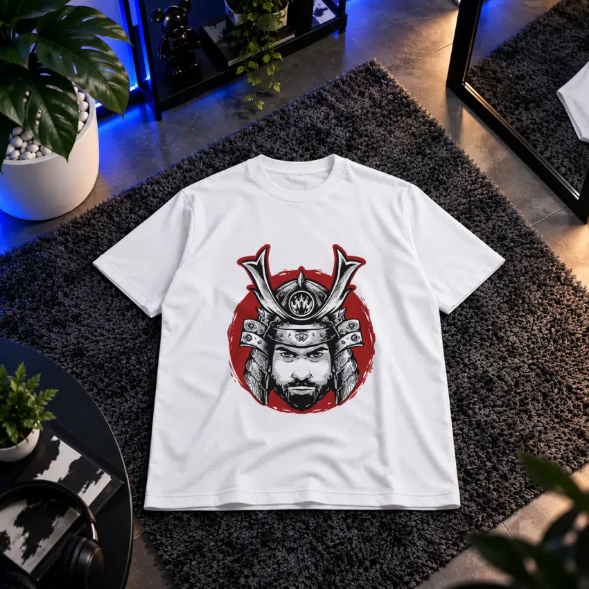 تیشرت سامورایی طرح جنگجوی ژاپنی