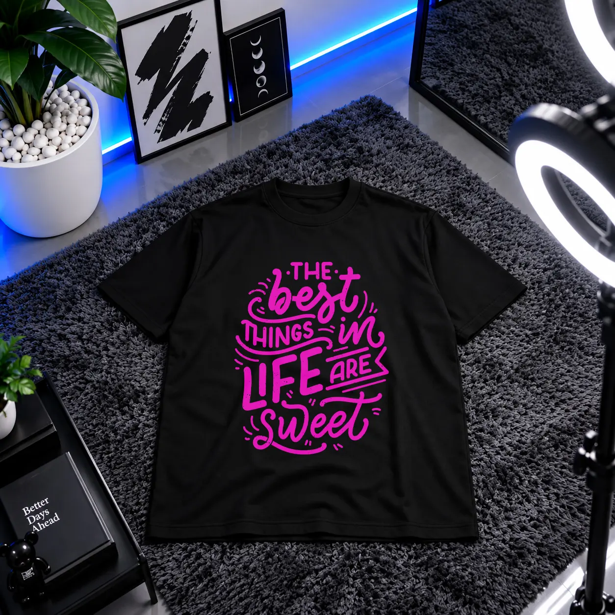 تیشرت حال خوب نوشته The Best Things in Life Are Sweet کد 6034