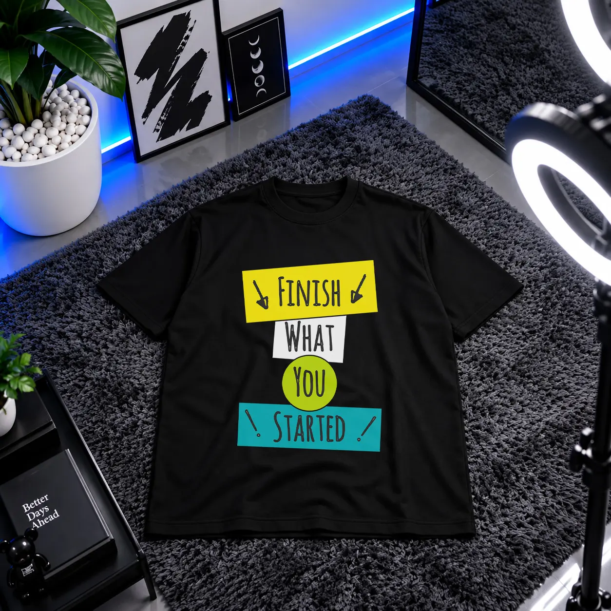 تیشرت نوشته Finish What You Started کد 6497