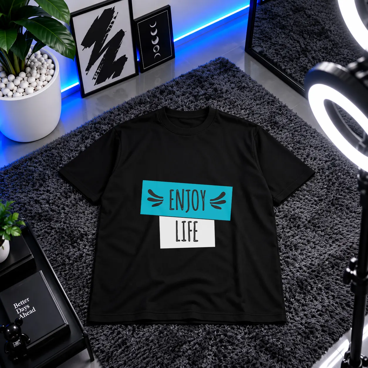 تیشرت نوشته Enjoy Life کد 6501