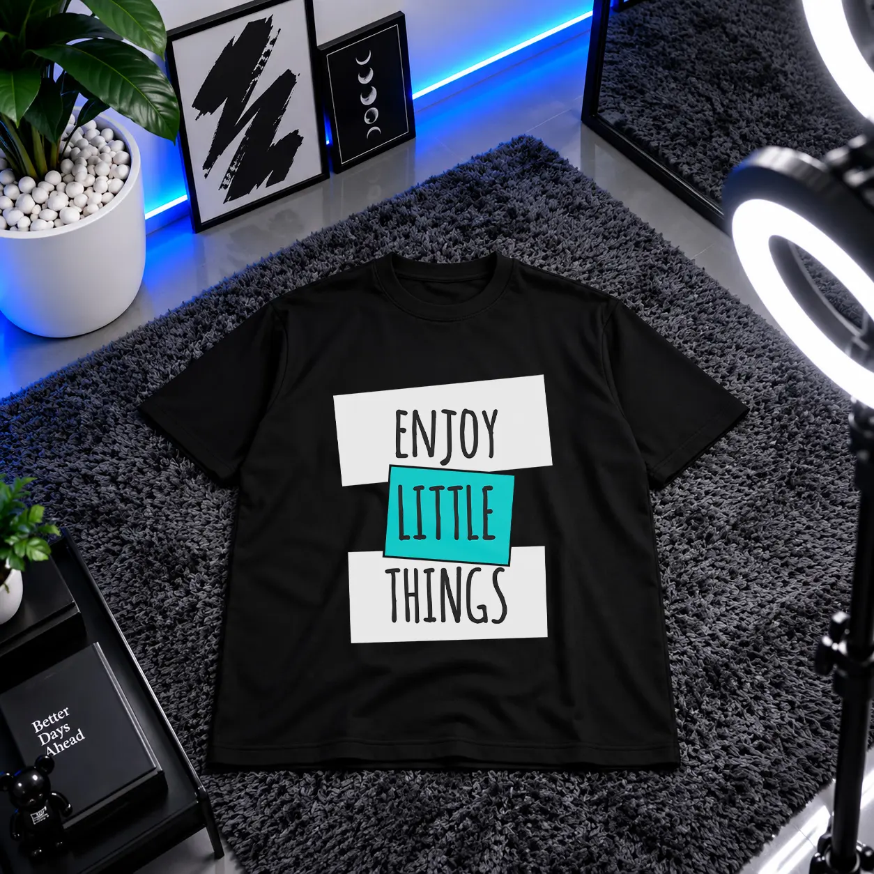 تیشرت نوشته Enjoy Little Things کد 6504