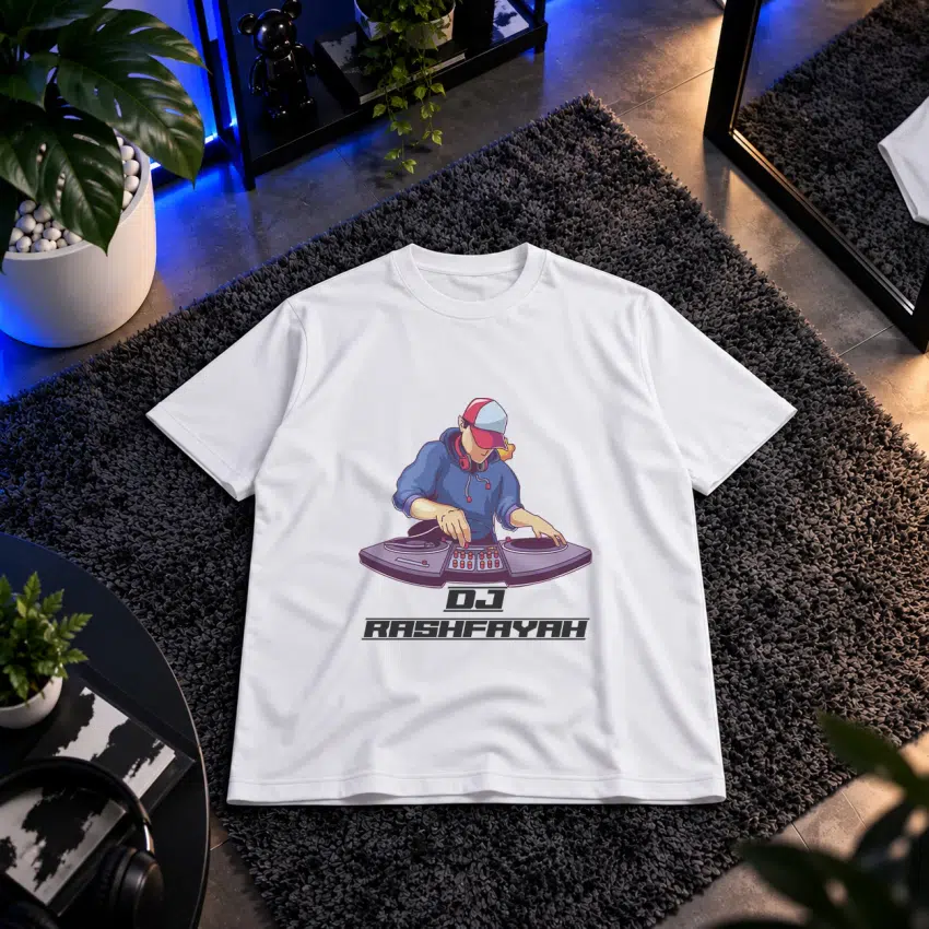 تیشرت دی‌جی طرح میکس موسیقی (DJ Rashervah)