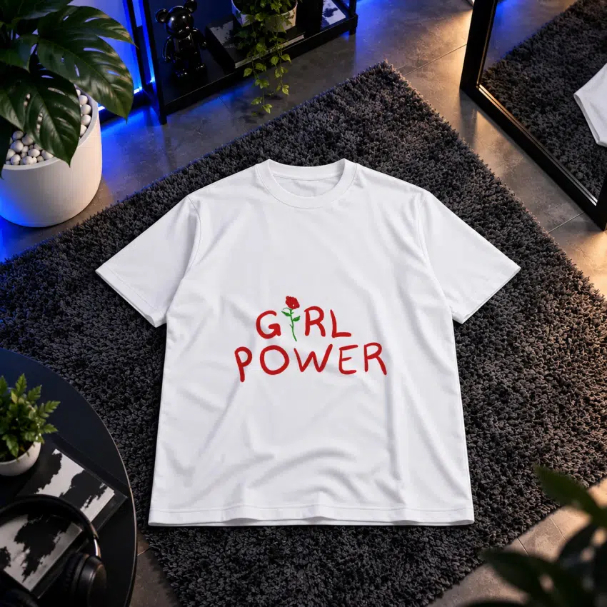 تیشرت قدرت دختران طرح Girl Power