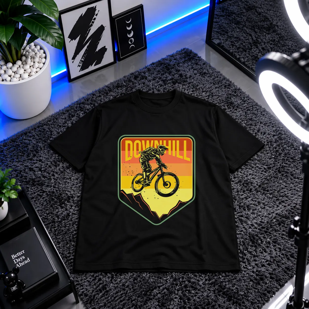تیشرت طرح دوچرخه سواری کوهستان (Downhill Mountain Bike) کد 6880
