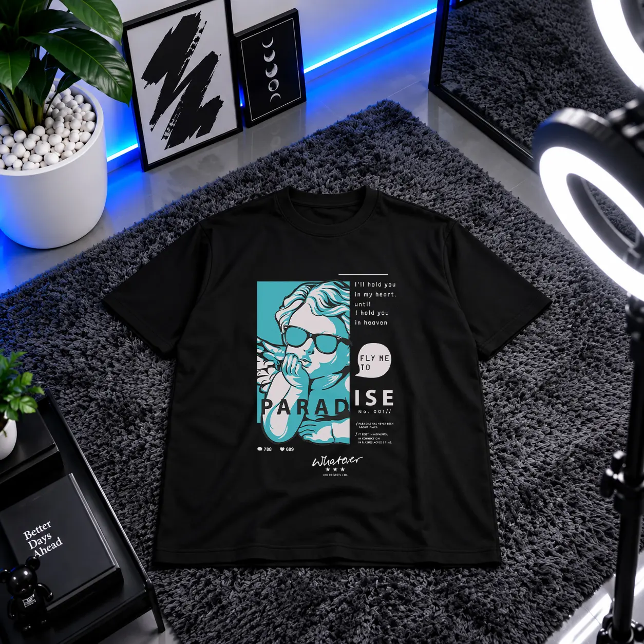 تیشرت بهشت طرح Paradise کد 693