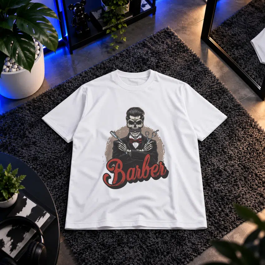 تیشرت آرایشگر مردانه طرح Barber وینتیج