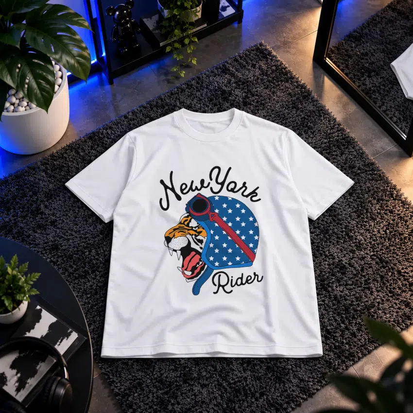 تیشرت ببر موتور‌سوار طرح New York Rider