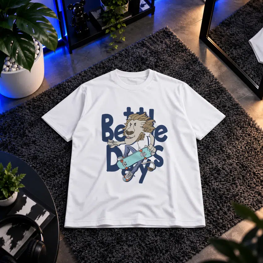 تیشرت گربه اسکیت‌باز طرح Be the Boss