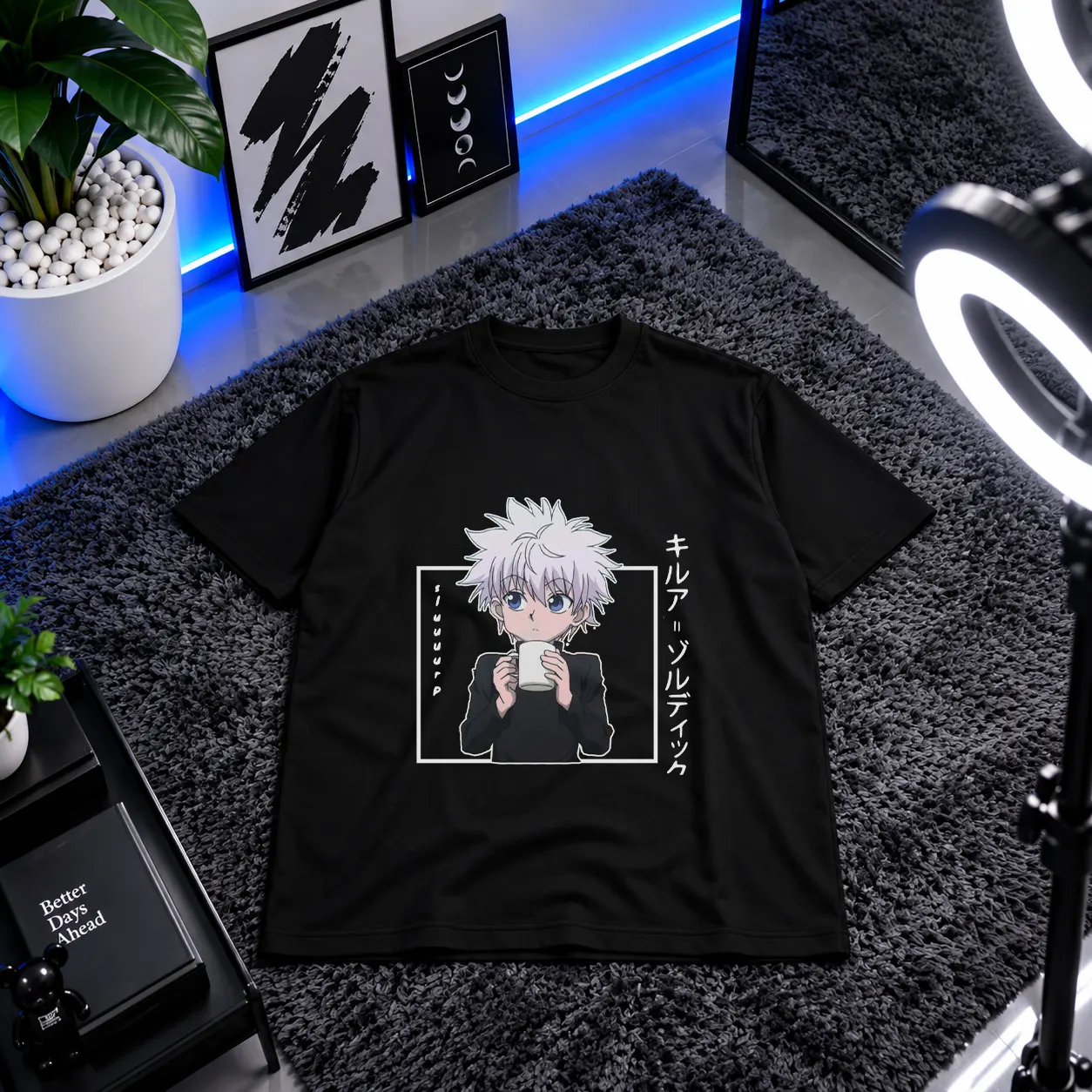 تیشرت انیمه هانتر × هانتر طرح کیلوا (Killua Zoldyck) کد 775