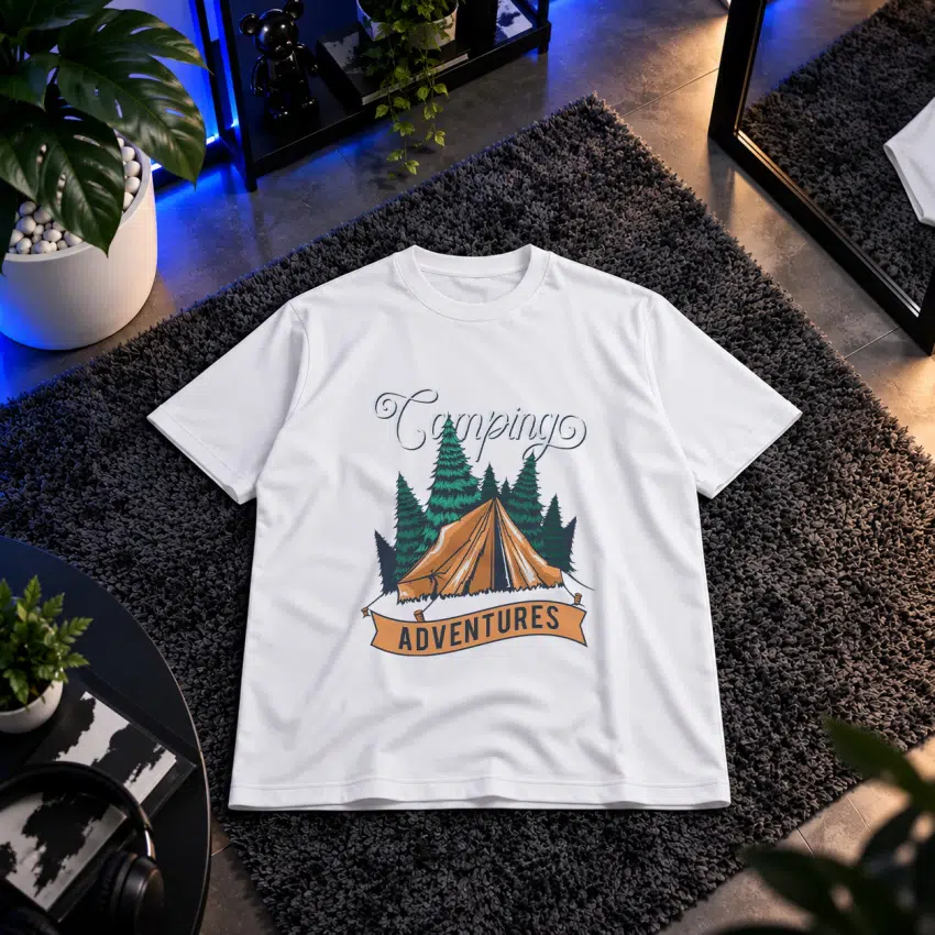 تیشرت کمپینگ طرح Camping Adventures