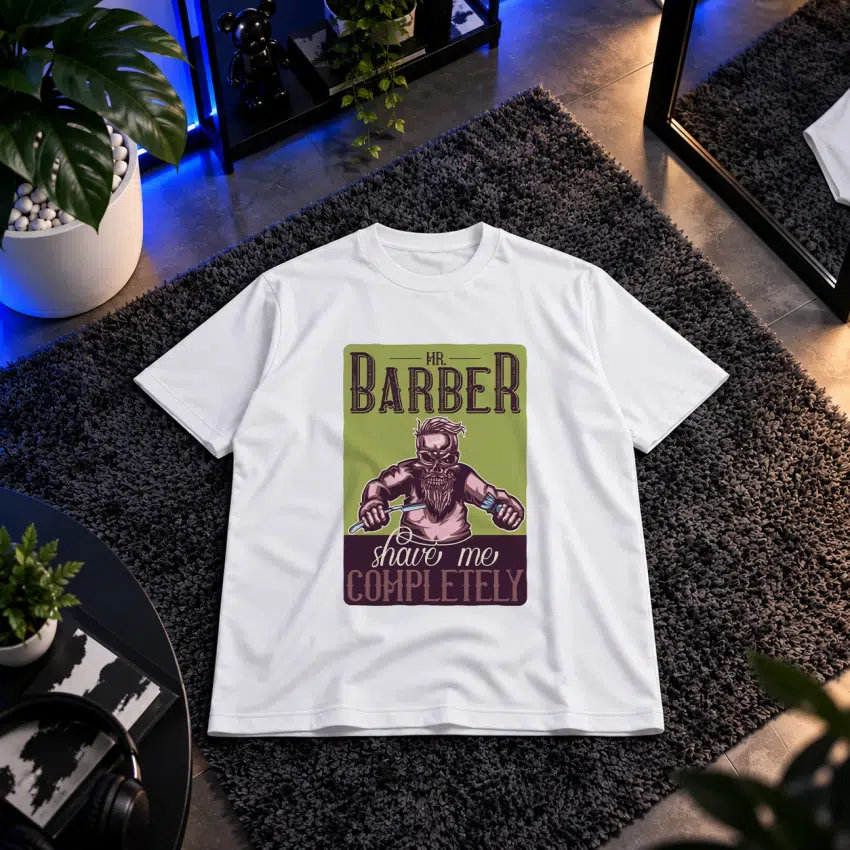 تیشرت آرایشگری طرح Mr Barber