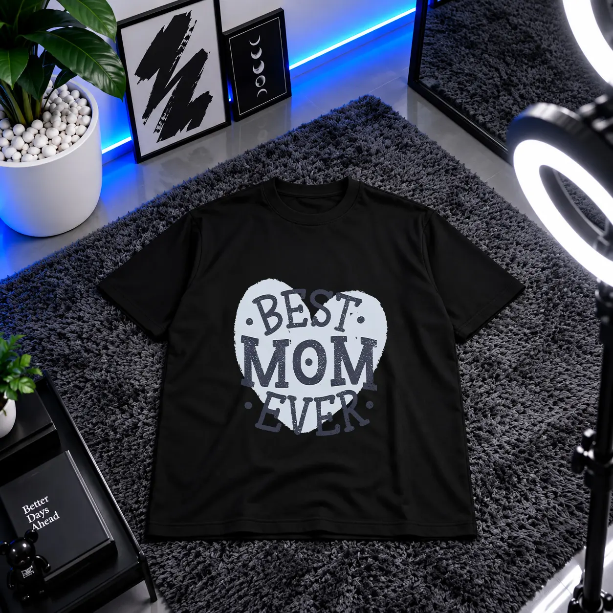 تیشرت روز مادر طرح Best Mom Ever کد 8150