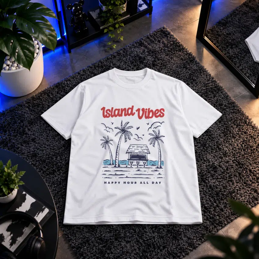 تیشرت تابستانی طرح ساحل Island Vibes
