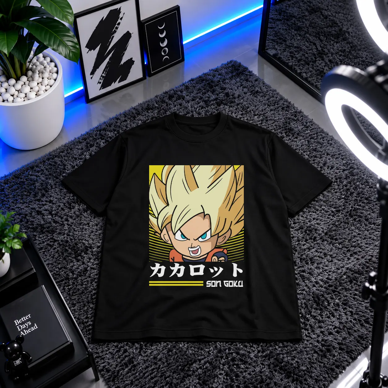 تیشرت انیمه دراگون بال طرح کاکاروت گوکو (Goku) کد 8396