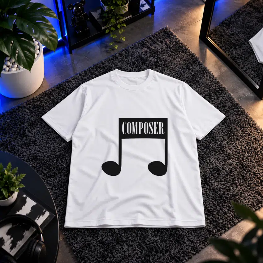 تیشرت موسیقی طرح Composer