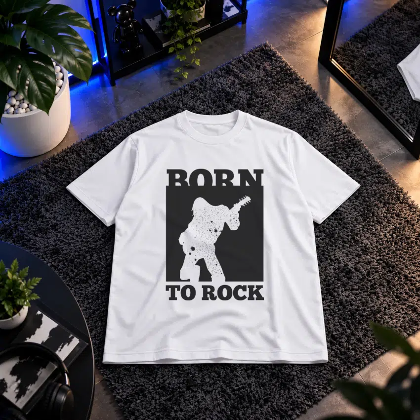 تیشرت موسیقی طرح Born to Rock