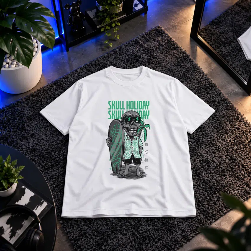 تیشرت جمجمه طرح Skull Holiday