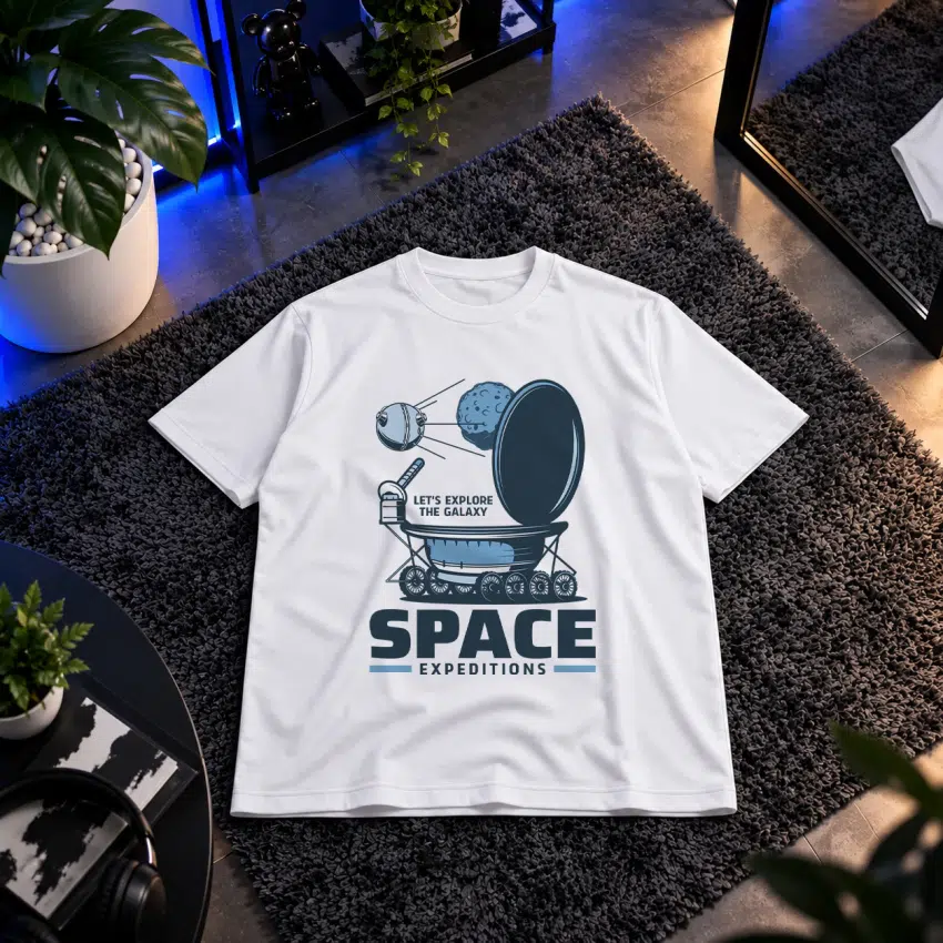 تیشرت فضایی طرح ماموریت‌های فضایی (Space Expeditions)