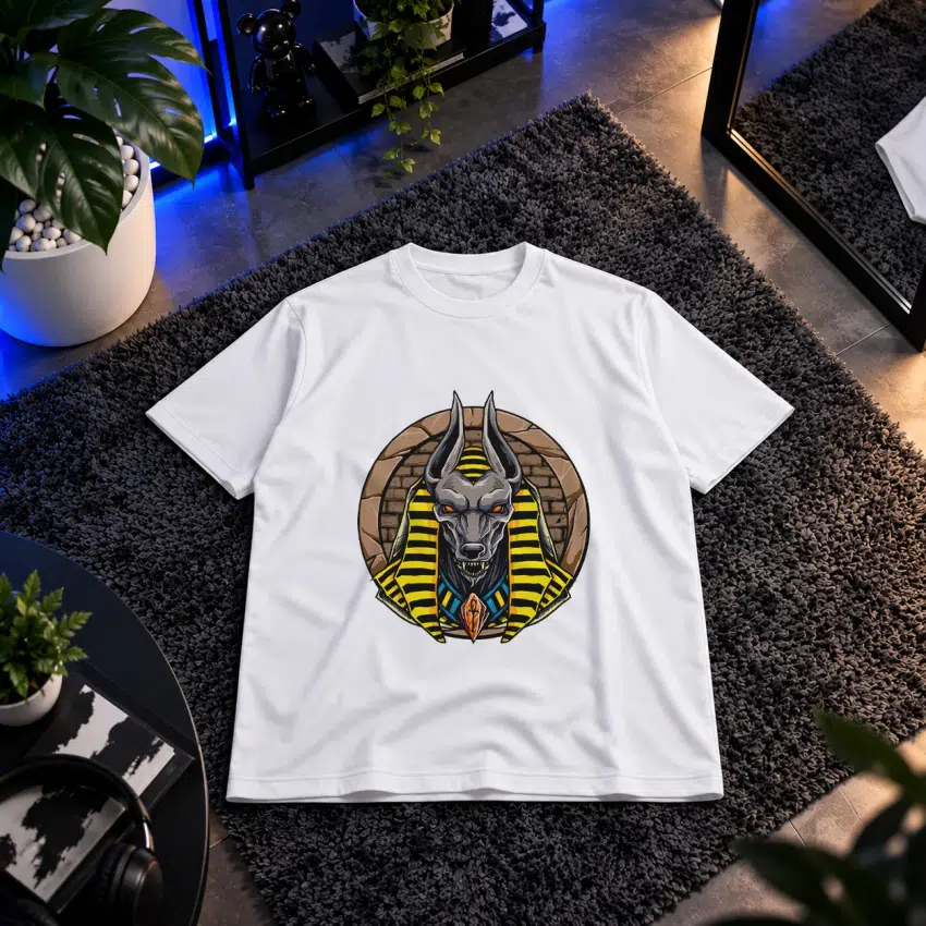 تیشرت آنوبیس طرح خدای مصری (Anubis)
