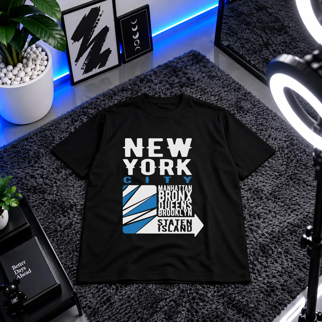 تیشرت طرح New York City Boroughs کد 9394