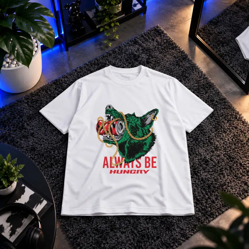 تیشرت گرگ طرح Always Be Hungry