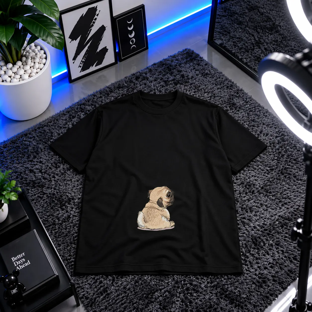 تیشرت سگ کوچولو طرح بامزه کد 9800