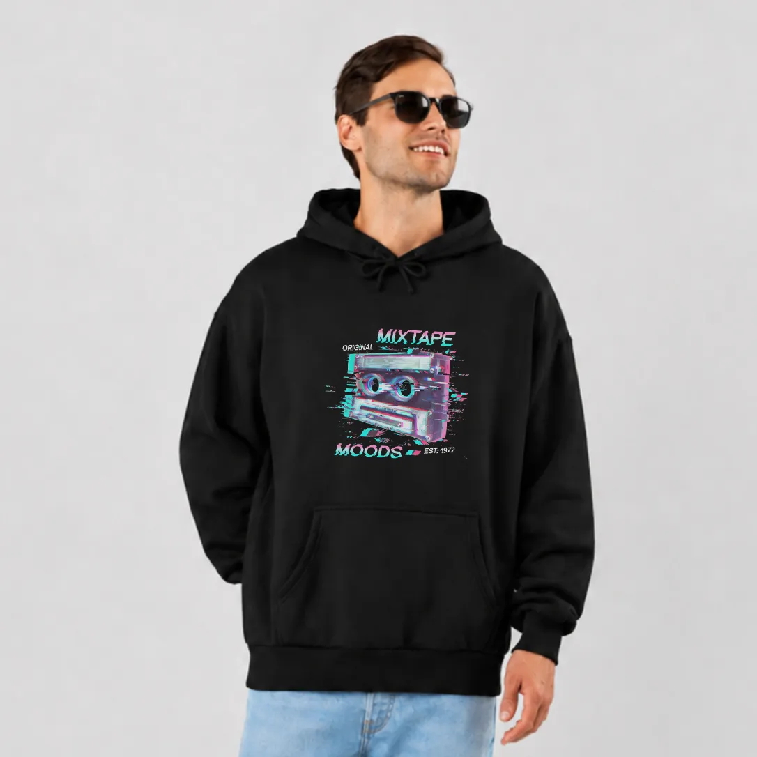 هودی طرح نوار کاست Mixtape Moods کد 24045