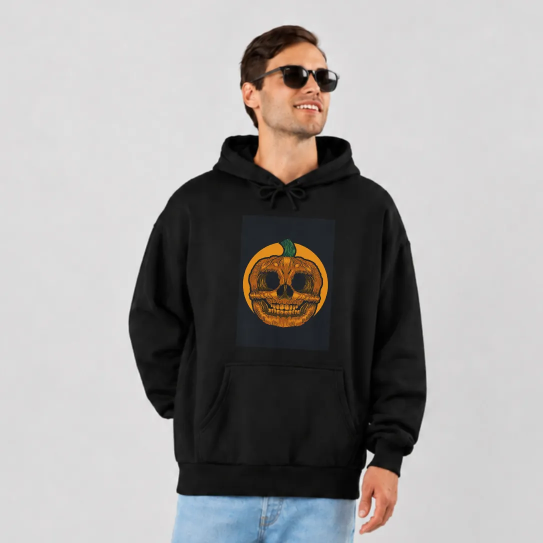 هودی کدو تنبل طرح جمجمه (Pumpkin Skull) کد 26215