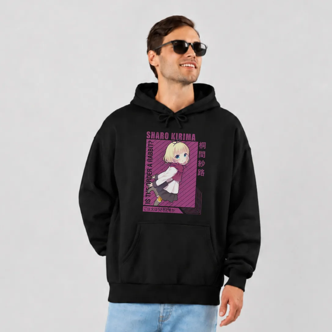 هودی انیمه Is the Order a Rabbit طرح شارو بنفش کد 27364