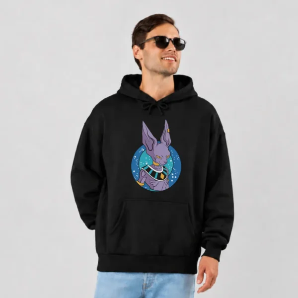 هودی انیمه دراگون بال طرح بیروس (Beerus) کد 29868