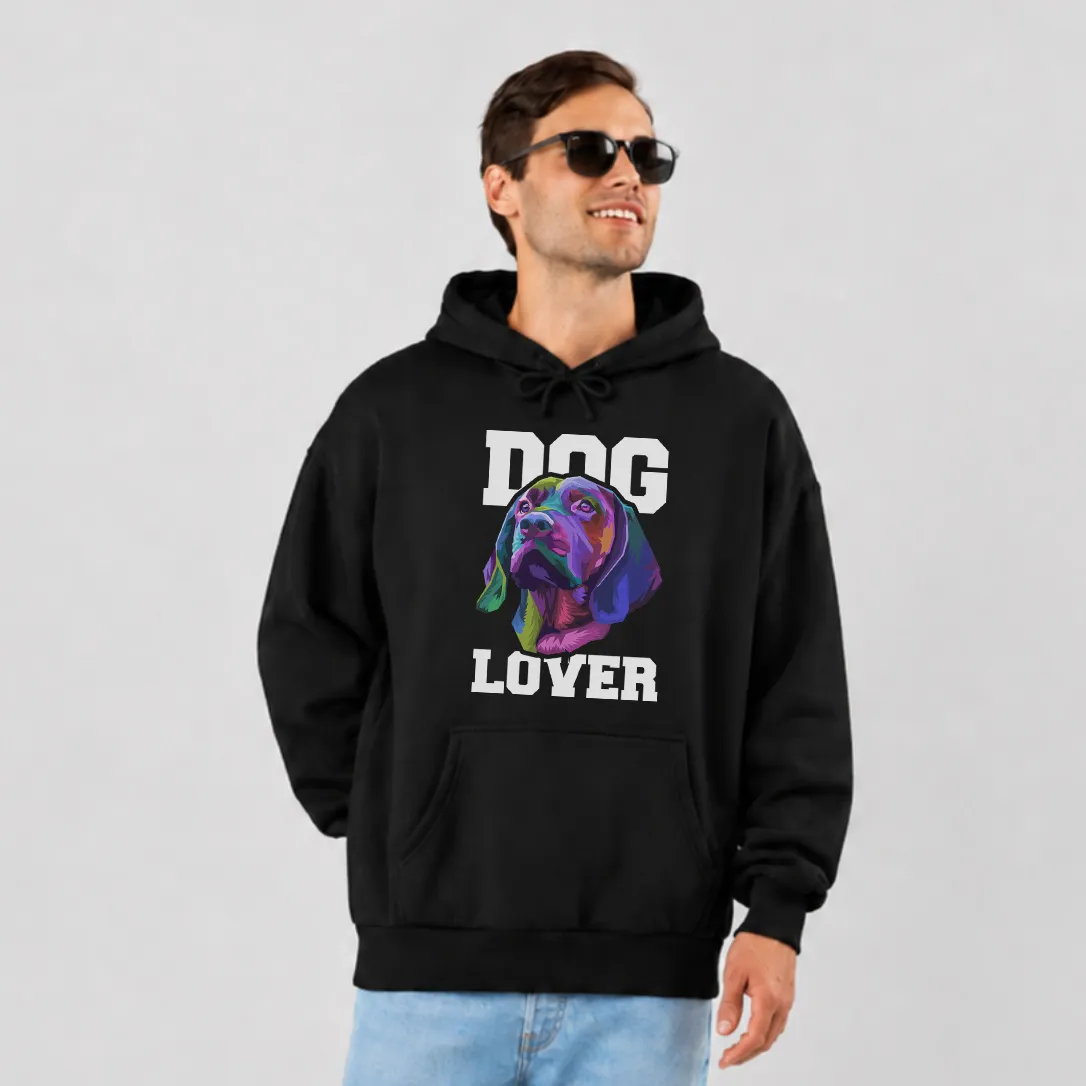 هودی سگ طرح رنگارنگ Dog Lover کد 30900
