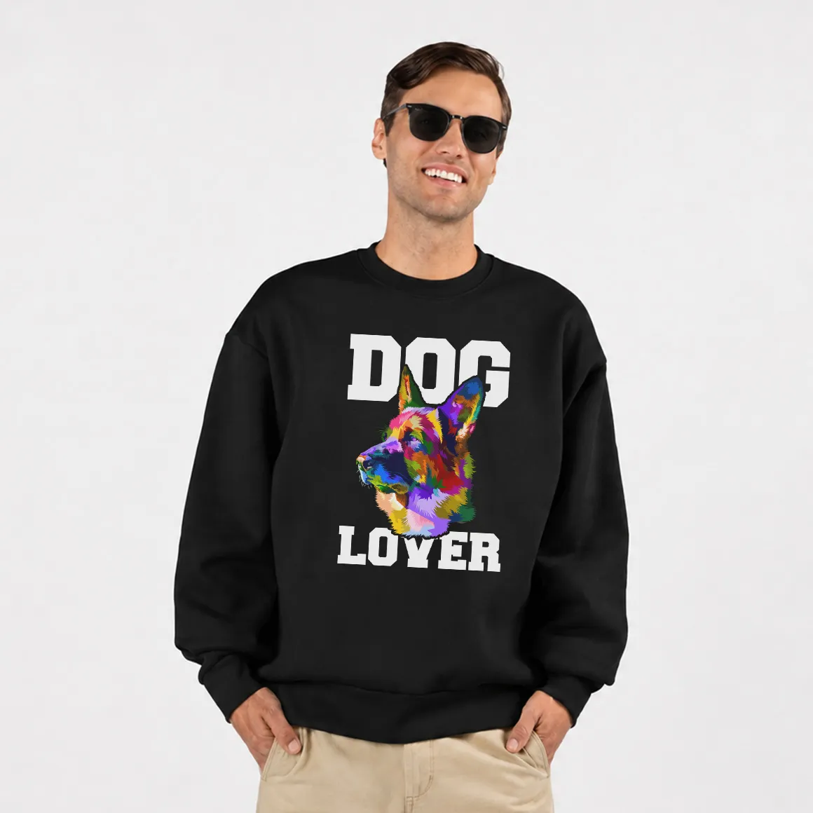 دورس سگ ژرمن شپرد طرح رنگارنگ Dog Lover کد 30905