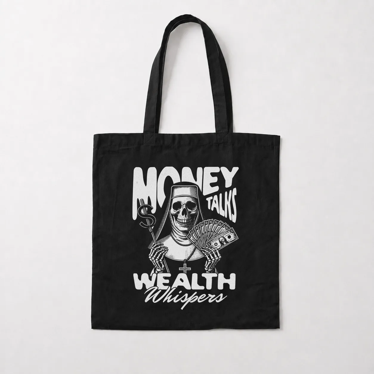 توت بگ جمجمه طرح Money Talks Wealth Whispers کد 24220