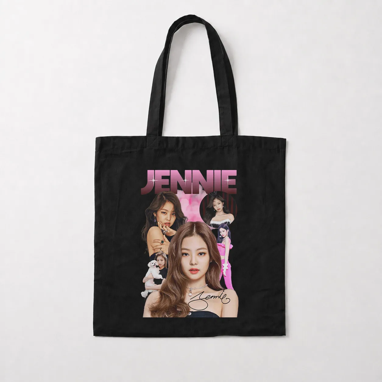 توت بگ جنی بلک‌پینک طرح پرتره (Jennie) کد 25203