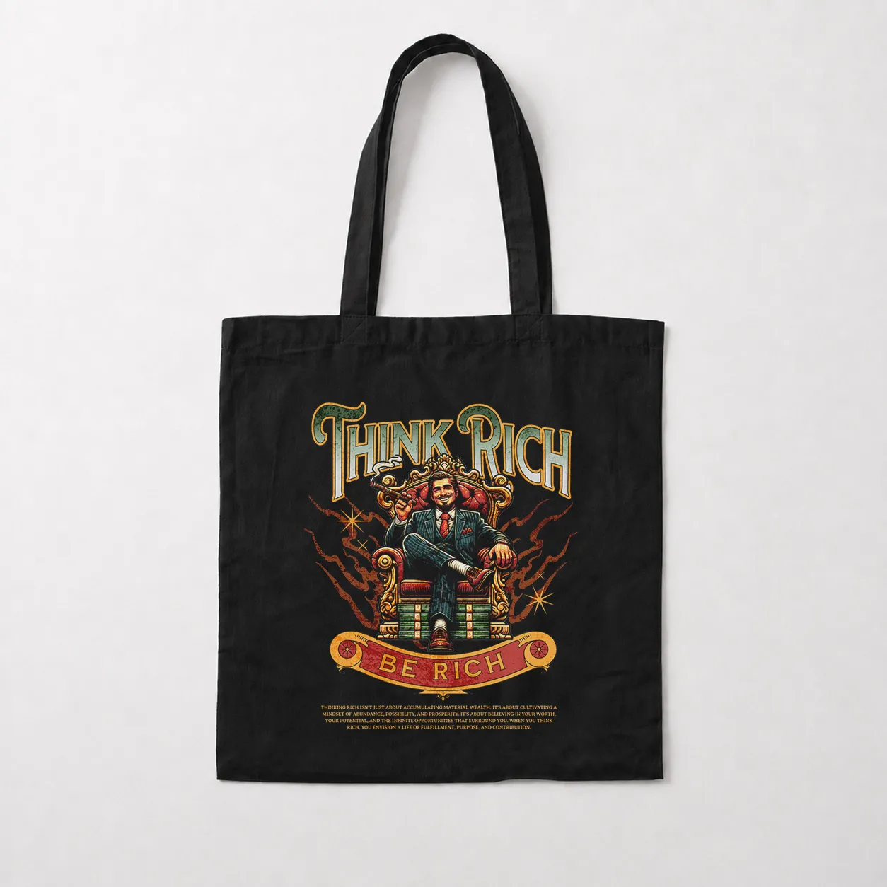 توت بگ انگیزشی طرح Think Rich Be Rich کد 26702
