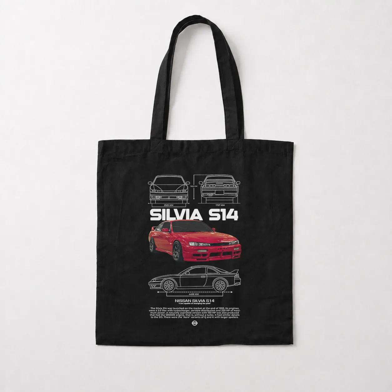 توت بگ نیسان طرح Silvia S14 (Nissan Silvia) کد 26947