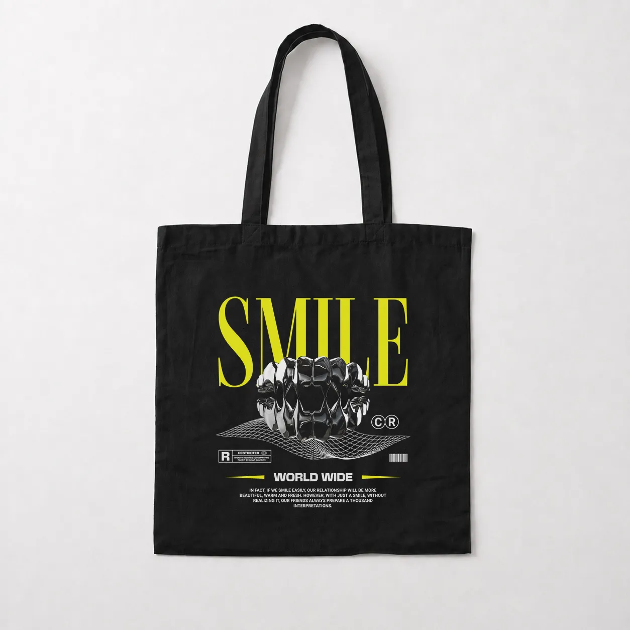 توت بگ طرح Smile World Wide با دندان کد 27915