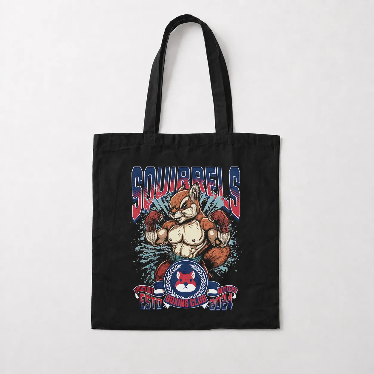 توت بگ سنجاب طرح باکس Squirrels Boxing Club کد 28220